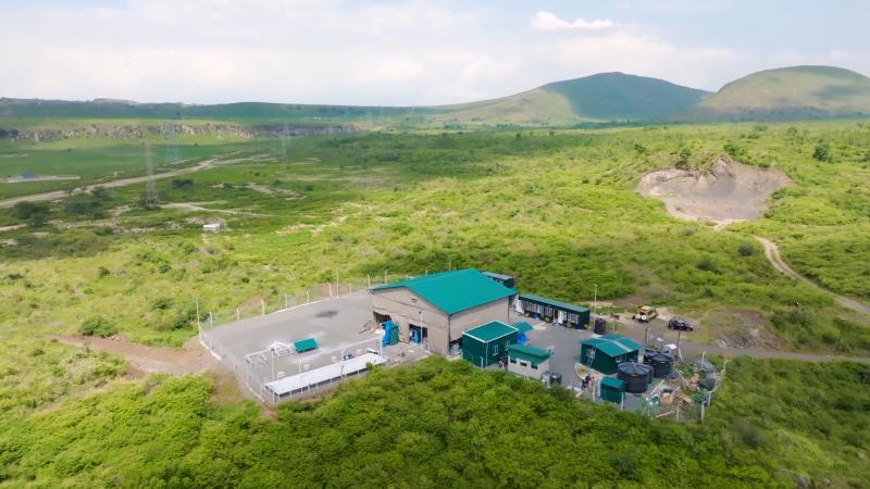 Octavia Carbon - Carbon Capture site in Kenya's rift valley, from Drone.