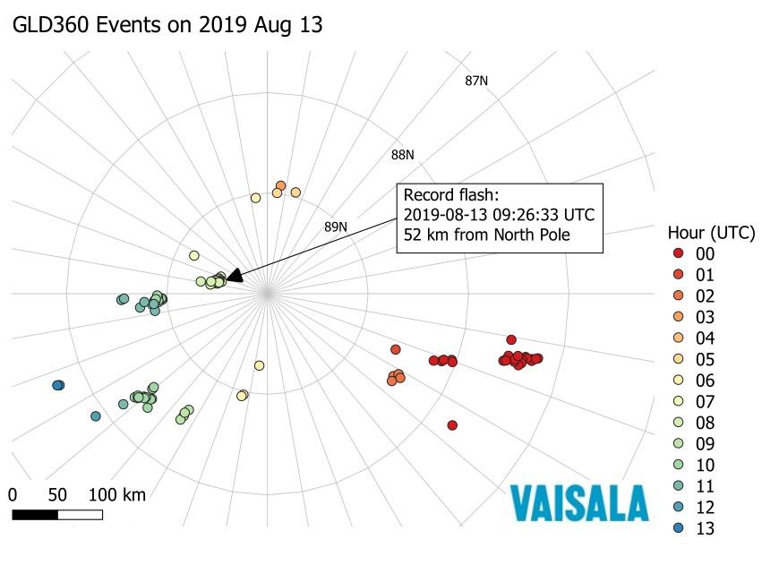 GLD360 events on August 13, 2019