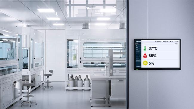 viewLinc monitoring a cleanroom