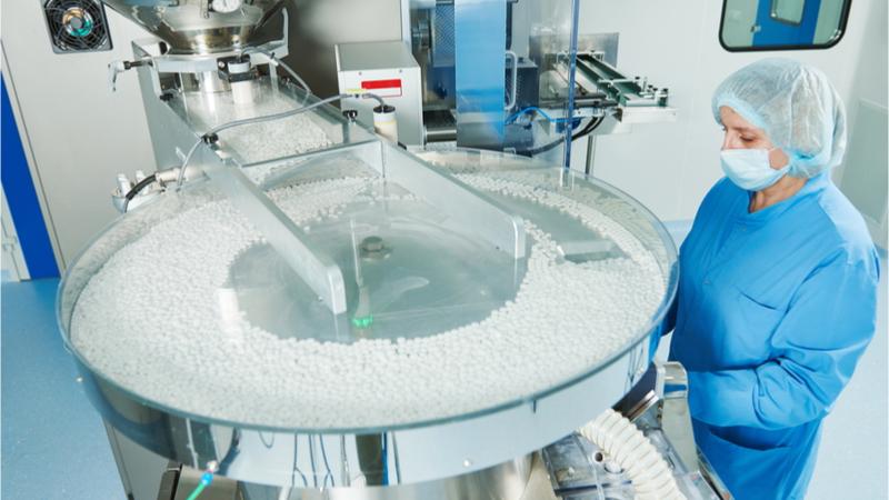 Production line of pharmaceuticals